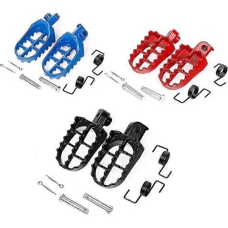 Motorrad-Fußrasten für XR50R, CRF50, CRF70, CRF80, CRF100F, chinesische Dirtbikes und Pitbikes – blau (1/4)