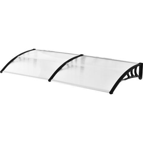 Pensilina Tettoia in Policarbonato 80x197 cm Trasparente (1/5)