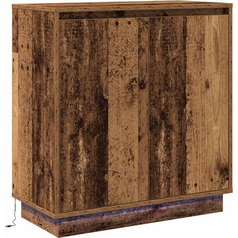 Maison Exclusive - Madia LED per Legno antico 71 x 34,5 x 75 cm Legno multistrato