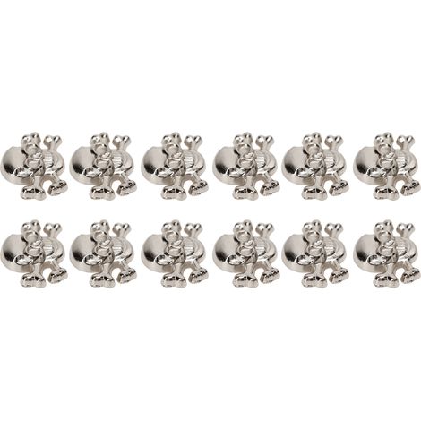 50 Ensembles de Rivets Tête de Mort Style Punk, Accessoires de Montage Métalliques pour Customiser Bottes et Sacs en Acier Inoxydable (1/5)