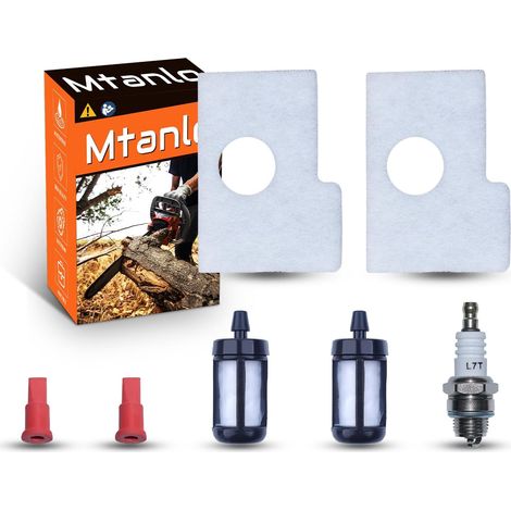 Kit de filtre à air pour réservoir de carburant Stihl MS180 MS180C MS170 018 017 tronçonneuses, filtre à air, filtre à carburant, évent du réservoir, bougie (1/5)
