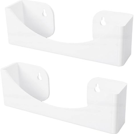 Acrylic wall-mounted hat rack, 20-hat capacity, with compact, curved design for storing baseball caps and reducing clutter. (1/5)