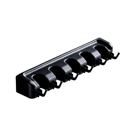 Home Gadgets Broom Holder, Self-Adhesive Broom Holder, Heavy-Duty Wall-Mounted Mop Holder, Broom Clip Hangers, Broom Storage Organizer, Black (1/4)