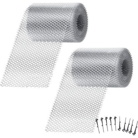 volumes Grille Gouttière cm avec Maillage Serré - Solution Anti-Bouchons pour Feuilles Mortes et Débris Végétaux Extérieur 2 610 (1/5)