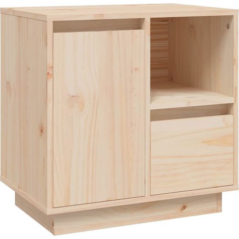 Maison Exclusive - Nachttisch 50x34x50 cm Massivholz Kiefer (1/5)