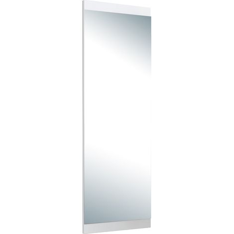 Cengio-Spiegel, Rechteckig, Wandmontage, Rahmenfarbe Transparent, 120x40h cm Weiß