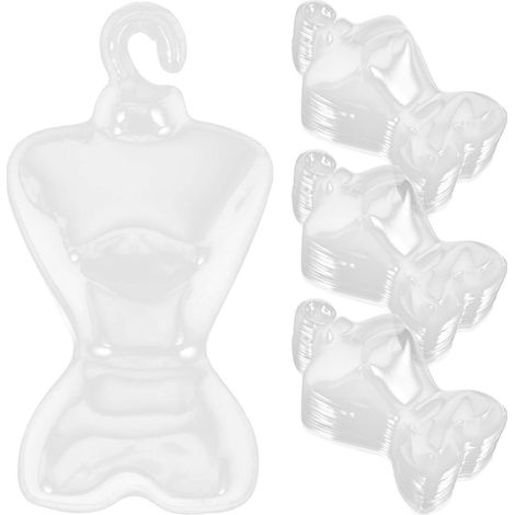 100 cintres pour armoire de poupée, accessoires de rangement pour vêtements de maison de poupée-10.5x4.5cm