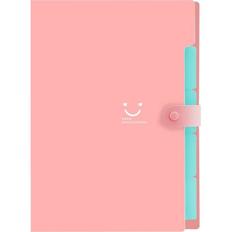 Dossier Extensible - Format Lettre - 20 cm x 30 cm - Pour Bureau et Réunions - 1 Pièce (1/5)