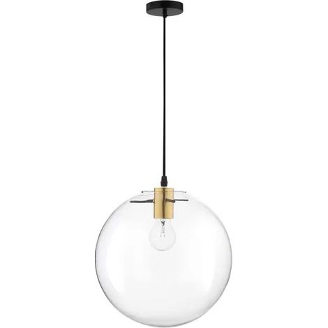 [NEUWERTIG] B-Ware Nova Luce Pendelleuchte Hängeleuchte Mirale E27 Led Schwarz Glas Metall Dimmbar