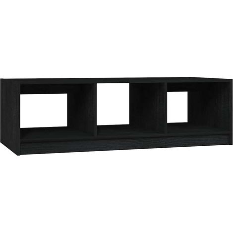 Maison Exclusive - Mesa de centro de madera maciza de pino negro (1/5)
