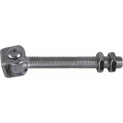 Deco Fer Forge – Gond réglable à tige filetée pour portail à battant – Longueur 185mm – Filetage M20 – Acier zingué – Capacité 150Kg