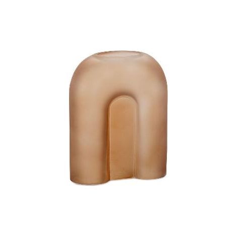 ANDREA HOUSE CR22067 Florero Rainbow Vid.Marrón 16X7X20 - ref: CR22067