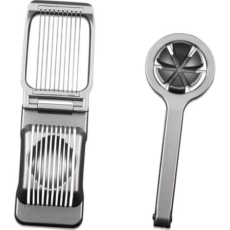 Ustensiles de cuisine ménagers en acier inoxydable : coupe-œufs, coupe-œufs, séparateur d’œufs conservés. (1/4)