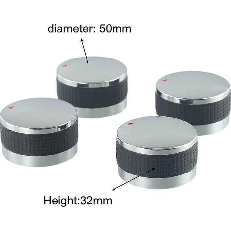 4 boutons de commande pour barbecue 50/58 mm compatibles avec les réchauds à gaz et accessoires pour barbecue d'extérieur (1/4)