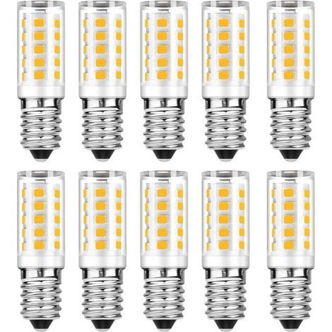 Confezione da 10 lampadine LED E14 - Bianco caldo 3000K - Equivalente a una lampadina a incandescenza da 50W (5W) - 500LM non dimmerabili (1/4)