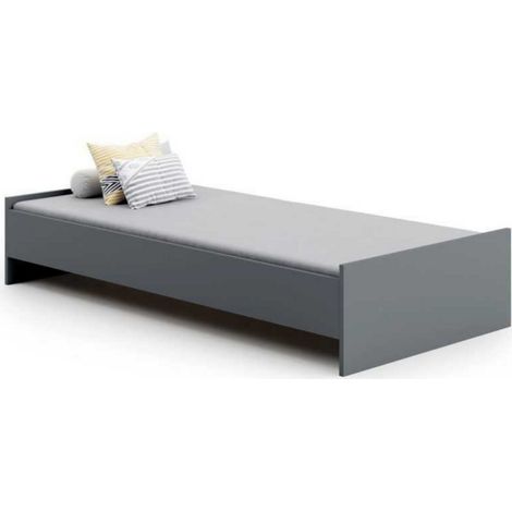 Letto singolo KARO 190x90 grigio per ragazzi (1/4)