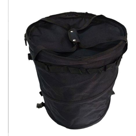 Camping Trash Can, Outdoor Folding Bin with Lid, Portable Waste Container for Travel, Laundry, Picnic, Fishing, RV, Garden, Yard, Camping Cleanup, Hiking, Parties, Tailgating, Beach, Cleaning (1/5)