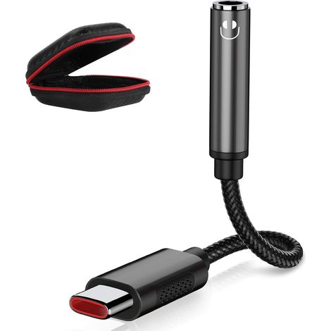 Adaptateur USB C Jack 3,5mm pour iPhone 17 16 18 Pro Galaxy A37 A57 A17 A16 (1/5)