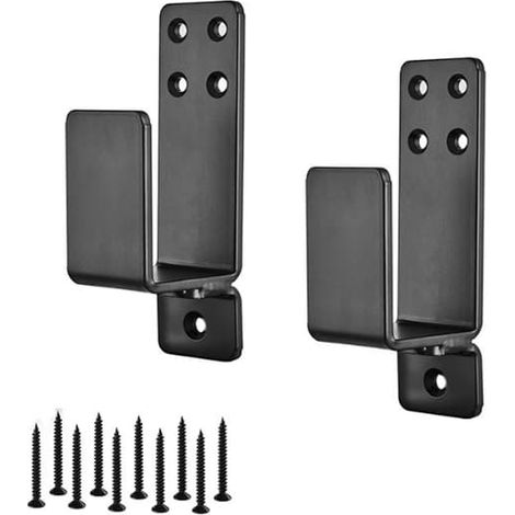 Loquet de porte robuste avec support pour barre de sécurité (lot de 2) (1/5)
