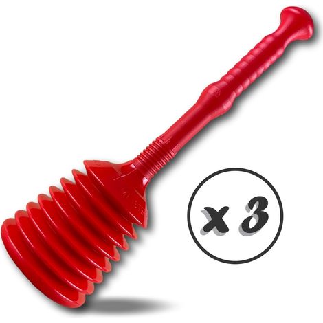 Super déboucheur à ventouse Souple Ø 150 mm Evier lavabo toilette siphon - Quantité x 3 - Déboucheur 150 mm (1/5)