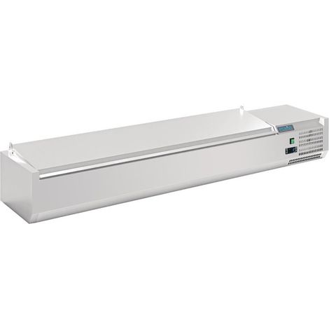 Saladette Réfrigérée à Poser - Couvercle Inox - 5 à 10 x GN 1/4 - Polar
