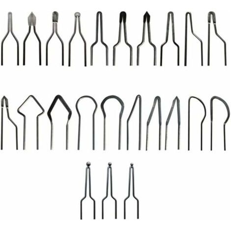 Accessoire pour graveur et outil de précision  23 Pièces Pointes Pyrogravure, Kit De Pointes Pyrogravure Réglables, Embout Pyrogravure En Alliage Nickel-Chrome, Professionnelles Mini Fil Chauffant, Po (1/5)