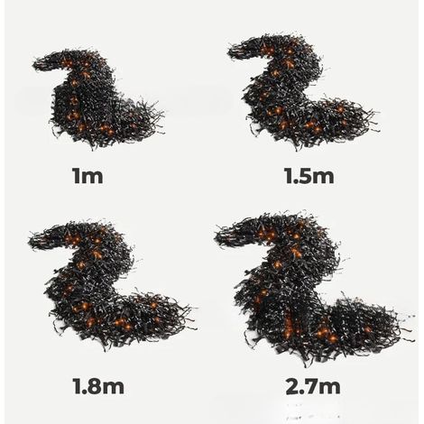 New Halloween Fireplace Decor Set 1.8m - Halloween Fireplace Decoration