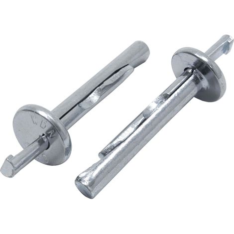 PROTEKTOR Clou de plafond Chevilles de plafond béton 100 pièces, 6 x 40 mm, A1 argent Vis pour cloison sèche, qualité Made in Germany