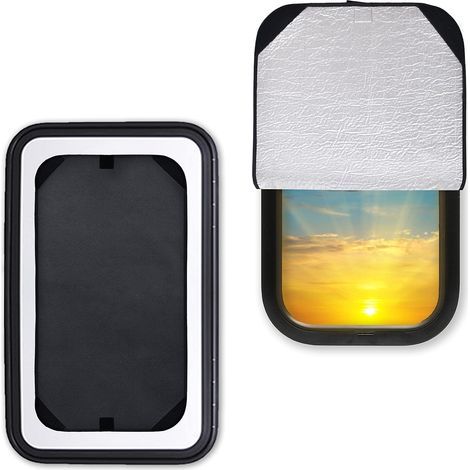 Store pour fenêtre de porte de camping-car (40,6 x 63,5 cm) Protection UV totale pour fenêtre de caravane ou camping-car (1/5)