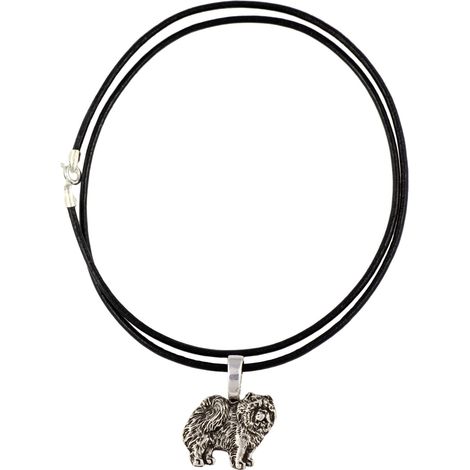 Chow Chow - collana con ciondolo placcato in argento per gli amanti dei cani, gioiello raffinato di Art-Dog (1/5)
