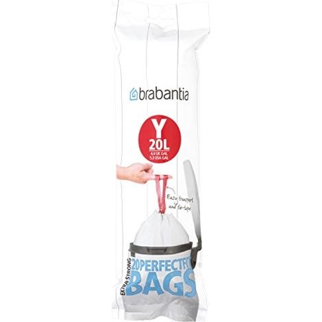 Rouleau De 20 Sacs Poubelle Code Y - 20 L - Perfect Fit - Spécial New Icon - Brabantia (1/6)