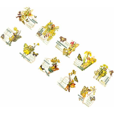 Ein wundervoller Tag – Haustieraufkleber – Fantasy-Feen-Serie – Blumiges Feen-Tagebuch – Dekorative Aufkleber zum Selbermachen – 30 Bögen mit funkelnden Feen (1/5)