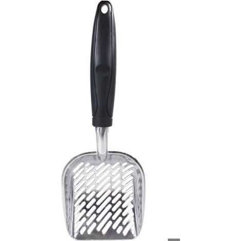 Pelle À Sable Pour Chat - Alliage D'aluminium - 34,5 X 14 X 4 Cm - Tamis Intégré - Poignée Ergonomique - 1 Pièce (1/5)