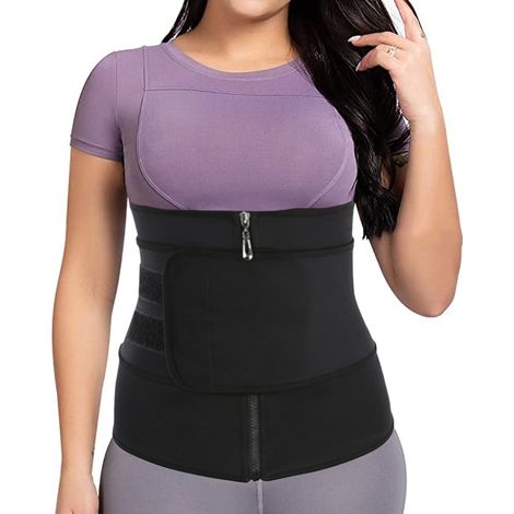 Ceinture De Soutien Lombaire - Ceinture De Sudation En Néoprène Pour Sport Et Rééducation - Ajustable Avec Fermeture Éclair - 1 Pièce (1/5)