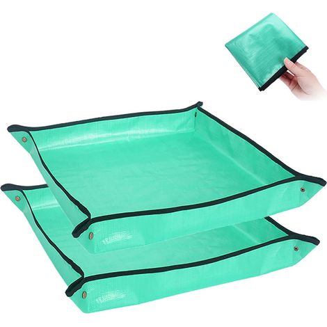 Tapis pliable de rempotage pour plantes, toile imperméable pour transplantation et jardinage intérieur (1/3)