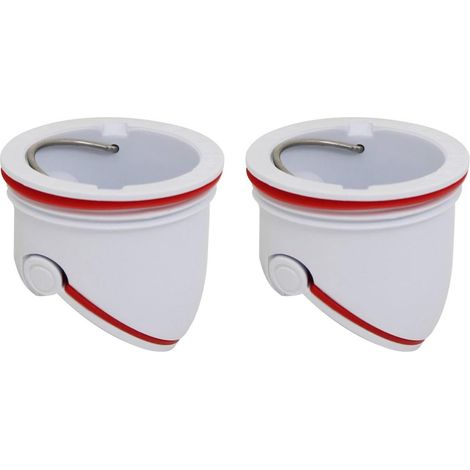 Valve Anti Odeur vanne pour Salle de Bain Siphon Bouchon évacuation de vidange Anti Insecte pour lavabo Baignoire Douche pour Sol Machine à Laver bonde egout clapet Anti refoulement (2pcs 41mm) (1/5)