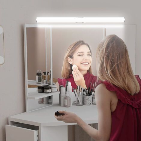 LED-Scheinwerferspiegel, Badezimmerspiegelschrank, Speziallochung, schlichte moderne Schminktischleuchte, WC-Spiegelleuchte (1/5)