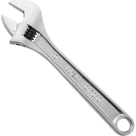 Virax – Clé à molette 33 mm – Longueur 300 mm – Finition triple couche nickel et chrome – Pour espaces restreints