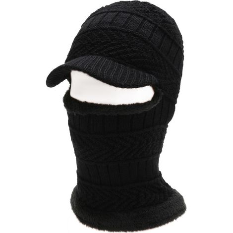 Balaclava - Masque Visage Intégral En Laine Synthétique - Pour Ski Cyclisme Randonnée - Taille Unique (1/5)