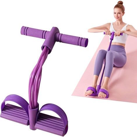 Corde de Tension Multifonctionnelle, Materiel Sport Maison, 8 Tubes Sit-Ups Bodybuilding Expander Bandes, Pédale Pull Cordes, Élastique Sport Expander, Pédale Fitness Bandes de Résistance (1/5)