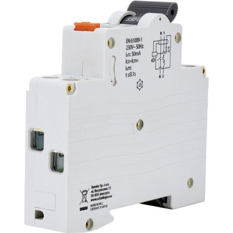 Fehlerstromschutzschalter 1P B 20A 30mA schelinger A08-GKR-AC-B20 (1/5)