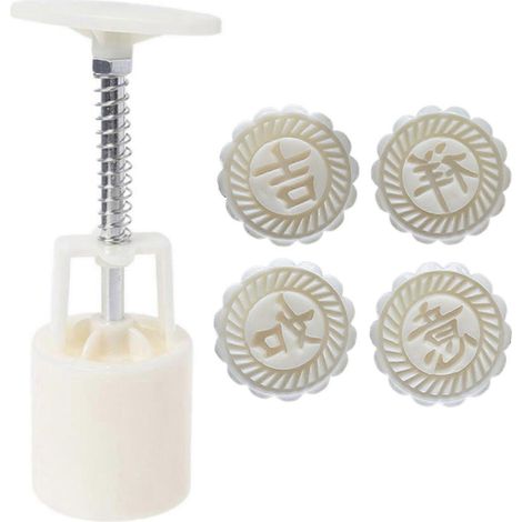 Moules à Mooncake 3D avec Motifs Chinois pour Pâtisserie Artisanale (1/4)