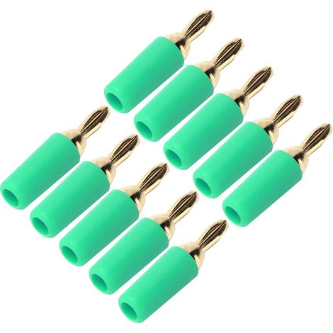 10 Pièces Connecteurs Banane 2,5mm Mâle Dorés Laiton à Souder - Kit Accessoires Électroniques (1/5)