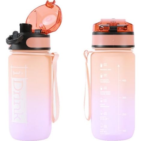 I-Drink - Tritan Bottle - 500 ml. orange and lilac - (ID2123)