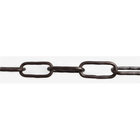 Catena Maglia Lunga Ritorta 4 Mm 2,5 M Nero