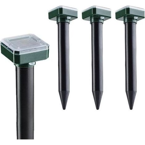 Set di 4 repellenti solari anti talpe, arvicole e gopher per esterni e giardino (1/4)