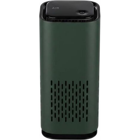 Purificateur d'Air Voiture Mini Filtre Portable Silencieux Fonction Purificatrice Atmosphère Lumière Adaptée pour Voiture Bureau Chambre, Vert (1/5)