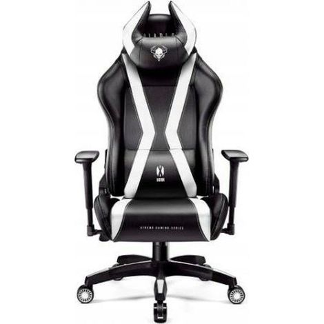Silla gaming Diablo X-Horn 2.0, color blanco y negro