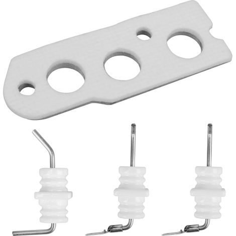 Flammenelektroden-Set für Rinnai R75 Warmwasserbereiter. Ersatzteile für den Rinnai Durchlauferhitzer 104000012. Dichtung für die Flammenelektrode.