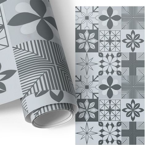 Möbel - Klebefolie - Möbelfolie - abwaschbare und selbstklebende Deko-Folie für Küche - Schrank -Tisch & Fensterbank - Viele Fliesen 50x100 cm